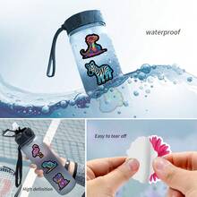 50PCS Neon Animals Stickers Decals Scrapbook, Journaling, Laptop, Bumper, Skateboard, Water Bottles, Collectibles, Pen Holders, Journals, Computer, Phone Stickers Can Bring A Lot Of Fun To Your Life, The Perfect Gift For Adults - Neon Film - View 7