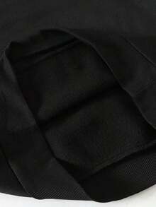 Disney Cars Lightning McQueen Hooded Sweatshirt - A Round-Neck, Casual Summer Top Suitable For Both Boys And Girls, Perfect For Holiday Parties, Gatherings, Outdoor Activities, And Everyday Casual Wear. - Black - View 5