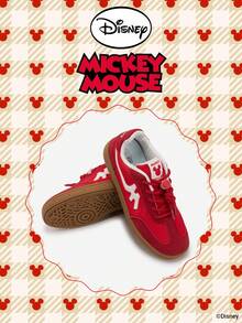 Disney 1 đôi giày thể thao trẻ em, thích hợp cho mặc hàng ngày, lễ hội, thể thao, hoạt động ngoài trời, thoải mái, chống trơn trượt, bền, thoáng khí (Giày thể thao bé trai, giày trượt ván bé trai, giày thể thao trẻ em, giày thể thao bé gái, giày trượt ván bé gái) - Đỏ - Xem 2