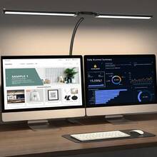Lampu Meja LED Cocok Untuk Penggunaan Kantor & Rumah, Lampu Arsitek Dengan Penjepit, Lampu Kerja Pintar untuk Monitor Komputer Layar Ganda, Lampu Fleksibel dengan 5 Suhu Warna yang Dapat Diatur untuk Belajar & Menggambar - 3 warna - View 13