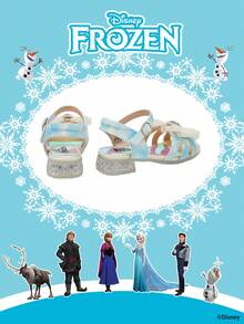 Disney Frozen Licensed 1 Pair Children's Princess Sandals, , Anna, Arendelle Princess Sandals, Suitable For Daily, Festival, Sports, Outdoor Wear, Comfortable, Non-Slip, Breathable - Baby Blue - View 3