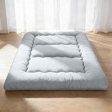 Japanese Floor Mattress Futon Mattress, 4-Inch Twin Thicken Tatami Mat Sleeping Pad Foldable Roll Up Mat Boys Girls Dormitory Pad Kids Floor Lounger Pillow Bed - 灰色 - 查看 1