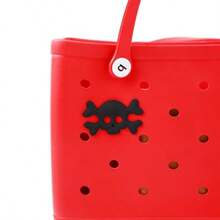 Charm Accessory For Bogg BagInserts Decorative Accessories For Similar Beach Bag - Đầu lâu đen - Xem 2