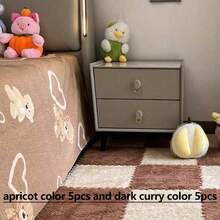 10pcs, 30cm, 60cm Plush Patchwork Rug Tiles, Bedroom Square Decorative Floor Mat, Bedside Cute Carpet, Thick Foam Floor Pad, Odorless Soft Interlocking Floor Protector Mat, Multi-Color Patchwork Rug, Comfortable Room Floor Mat, Suitable For Bedroom, Study, Living Room, Balcony - Plush Floor Mat - View 21
