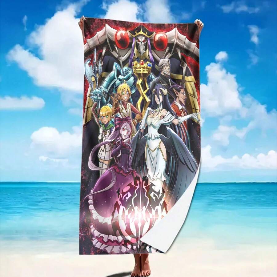An Overlord Shalltear Bloodfallen Classic-Themed Beach Towel, Perfect For Seaside Vacations And Outdoor Adventures. A Modern Style Sand Wrap Skirt That Makes An Ideal Christmas Gift - Trắng - Xem 1