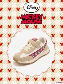 Disney Authentic Collaboration With Mickey Mouse | A Pair Of Children's Sneakers, Suitable For Daily, Festival, Sports, And Outdoor Wear. It Fits The Foot Comfortably, Is Anti-Slip, Wear-Resistant, And Breathable (Boys' Sneakers, Boys' Board Shoes, Children's Sneakers, Girls' Sneakers, Girls' Board Shoes) - Red - View 2