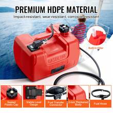 Serbatoio carburante per motore nautico - 3 GAL liegend - Visualizzare 5