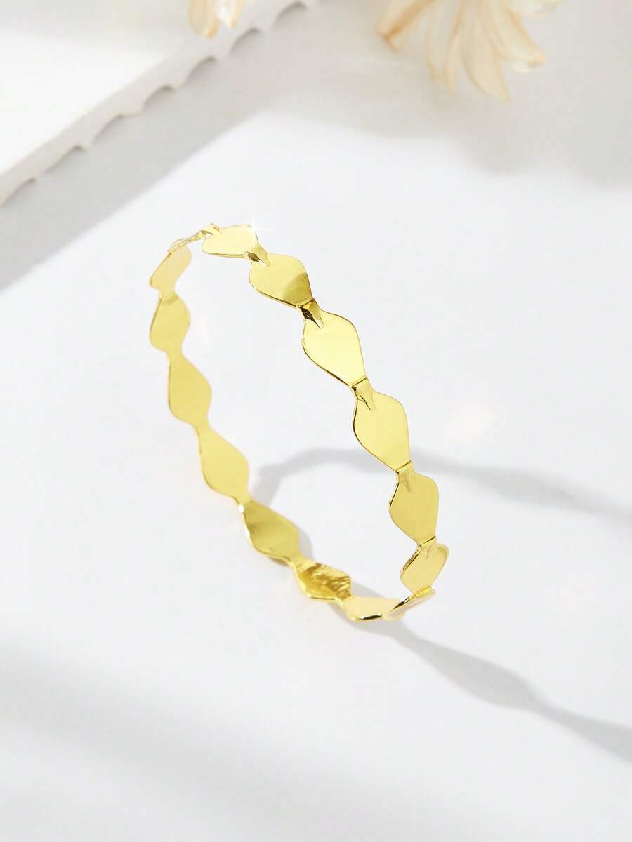 Mgyi 金色铜质时尚高端复古女士珠宝，18K镀金优雅方形手链，适合尼日利亚、迪拜、中东、沙特阿拉伯等地，可用于新娘婚礼、日常佩戴、结婚纪念日礼物、万圣节礼物等。 - PSZ-032 - 查看 1