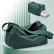 小巧可折叠防水健身包，可调节肩带，可爱舞蹈包，带鞋仓和防潮袋，适合健身房、旅行和周末使用，男女通用 - 彩色 - 查看 13