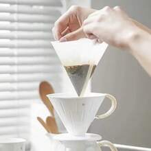 120pcs/80pcs/40pcs Coffee Filter Papers - Cone-Shaped Paper Filters, V-Shaped Pour Over Coffee Filters, Natural Paper Material, Easy To Use, Upgraded Design, Multiple Sizes Available, Suitable For Filter Cups, Essential For Back To School Season - Multicolor - View 9