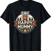 Camiseta familiar a juego "Happy Camping Lover Mommy Camper" - Negro 4 - Ver 1