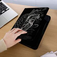 1pc Cute Tablet Protective Case With Pen Slot, Multi-Angle Magnetic Stand, Auto Sleep/Wake Function, Suitable For Pro/Air, Galaxy A9/S9/S7/S10+, Pad 5/6/7 - Multicolor - View 8