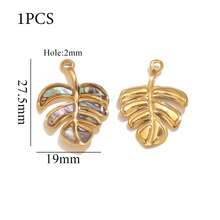 1pc 304 Stainless Steel 18K Gold-Plated Manta Ray, Turtle, Starfish Ocean Element Pendant DIY Charm Jewelry Necklace Bracelet Making Accessories - Hanging Ornament - View 10