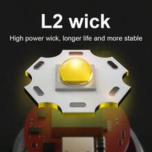 50000流明专业潜水手电筒超亮LED潜水灯18650强力50米水下照明手电筒IPX8防水 - 星星 - 查看 6