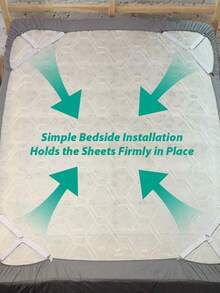 1/4pcs Metal Bed Sheet Clips, Adjustable Anti-Slip Mattress Fasteners - New Practical and Portable - View 7