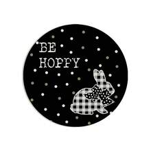 Easter Egg/Bunny Place Mat Creative Spring Round Dinner Table Mat For Home Kitchen Decor - 黑色 - 查看 5