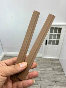 微縮房屋塑膠踢腳板轉角飾條 - 非木製裝飾模條，適用於牆面與地板縫隙，銳利邊緣與逼真設計 - PK020地腳線 - 查看 9