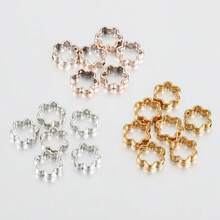 50pcs Hollow Flower Double Hole CCB Beads Frames, Suitable For DIY Jewelry Making And Decorating Handmade Accessories - Multicolor - View 4