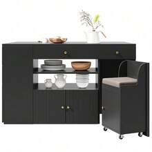 Cabinets - Black + MDF+Metal - View 10