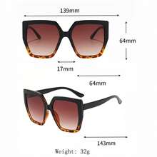 1pc Women's Fashion Elegant High-End Fashion Glasses - Leopard Print - View 4