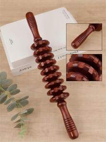 1 قطعة بكرة تدليك يدوية تقليدية صينية للرجال والنساء، بكرة تدليك يدوية لتشكيل الجسم والرياضة وتمارين اليوغا/البيلاتس وتصريف اللمفاوي والتخلص من السيلوليت وبكرة عضلات خشبية للخصر والكتف والرقبة والظهر والفخذين، بكرة بطن، للمدرسة والعودة للمدرسة والسفر وملحقات السفر والنادي الرياضي والمنزل والسبا وأداة تدليك وتدليك وجهاز تدليك وسبا - متعدد الألوان - مشاهدة 3