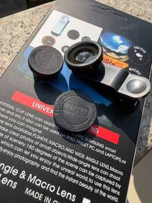 Este objetivo de teléfono universal es compatible con sistemas iOS y Android. El diseño 2 en 1 ofrece múltiples funciones que incluyen gran angular, macro y alta definición. Incluye un objetivo con clip, un objetivo gran angular de 37 mm, un objetivo macro súper de 12.5x y un objetivo HD de 0.45x. El diseño de grado profesional ayuda a mejorar la experiencia de fotografía con tu smartphone. (Algunos accesorios se envían al azar) - Multicolor - Ver 9