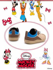 Disney Authentic Collaboration With  | A Pair Of Children's Sneakers, Suitable For Daily, Festival, Sports, And Outdoor Wear. It Fits The Foot Comfortably, Is Anti-Slip, Wear-Resistant, And Breathable (Boys' Sneakers, Boys' Board Shoes, Children's Sneakers, Girls' Sneakers, Girls' Board Shoes) - Khaki - View 3