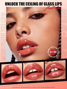 Pudaier 1 Lip Liner + 1 Lip Gloss Set, Long-Lasting Moisturizing, Smooth Application, Perfect Lip Lining, Suitable For All Skin Tones, Great Gift For Music Festivals, Parties, And Valentine's Day - 01+04 - View 6