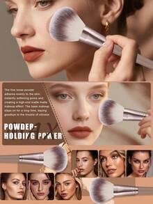 36pcs/31pcs/10pcs Full Set Of Makeup Brushes Includes 25/20 Soft Makeup Brushes, Such As Loose Powder Brush, Blush Brush, Contour Brush, Highlighter Brush, Foundation Brush, Nose Shadow Brush, Eyeshadow Brush, Eyebrow Brush, Lip Brush And Detail Brush + 1 Travel Waterproof Makeup Bag + 4 Triangular Puffs + 2 Liquid Beautyeggs + 4 Mini Beauty Eggs, Suitable For Beginners, Professional Makeup And Novice Beauty. - Brown - View 9