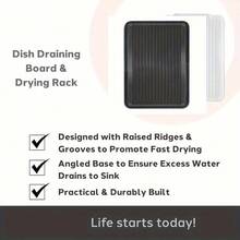 1 Durable Sink Underlay - Waterproof Drip Pad Liner For Kitchen And Bathroom Cabinets, Easy-To-Clean Storage Solution, Flexible And Durable Non-Slip Coaster Cutlery - Waterproof Mat, Hygienic , Black/White - 1 Piece - Black - View 6