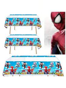 1 chiếc khăn trải bàn Marvel Spider-Man, khăn trải bàn Người Nhện từ nhiều vũ trụ khác nhau, tạo không khí huyền ảo cho các bữa tiệc, món quà khăn trải bàn thiết yếu cho các dịp lễ, tiệc tùng, năm mới, Ngày Valentine, Lễ Phục Sinh. - Nhiều màu - Xem 3