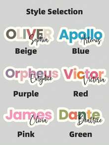 1-10pcs Customizable Name Labels, Colorful Cartoon Font Stickers, Handwritten Font Stickers, Exclusive Water Bottle Stickers, Waterproof And Oil-Resistant Stickers, Suitable For Gift Box Decoration, Water Bottles, Lunch Boxes, Glass Cups, Scrolls, Balloons, Calligraphy Decoration, Candy Baking Bags, Available In Multiple Colors And Sizes - Multicolor 3 - View 4
