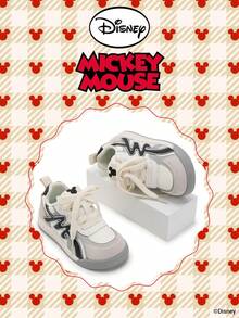 Disney 1 双儿童运动鞋，适合日常穿着、节日、运动、户外活动，舒适、防滑、耐用、透气（男童运动鞋、男童滑板鞋、儿童运动鞋、女童运动鞋、女童滑板鞋） - 白色 - 查看 2