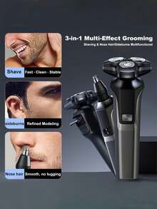 Electric Shaver, Large Capacity Battery, IPX7 Waterproof, Suitable For Both Wet And Dry Use, A Top Choice For Birthday And Graduation Gifts. Shaver, Electric Shaver, Razor, Men's Shaver, Professional Shaver, Electric Razor. - Multicolor - View 5