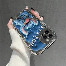 This Brand-New Disney Lilo & Stitch Phone Case Features A Cute And Playful Expression, A Simple And Stylish Appearance, And A Smooth Feel.Made Of Cute And Eye-Catching TPU Material With A 2D Wave Texture, It Includes Camera Protection, Cute Phone Case,Iphone17 Pro Max Case,Polka Dot,Travel Must Haves.Making It An Ideal Choice For Girls. Compatible With IPhone17/16/15/14/13/...12 Mini Pro Max Pro Plus XRXS. It's The Perfect Gift For Friends And Family. Stylish Phone Case, Fun Expression Design, Lightweight And Durable. Cute Phone Case,Iphone17 Pro Max Case,Polka Dot,Travel Must Haves. - Silver - View 2