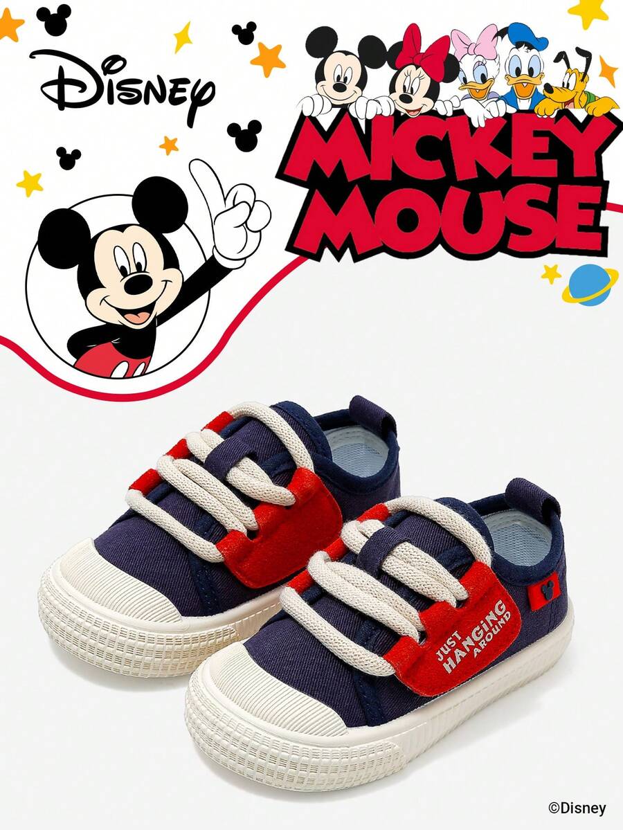 Disney 1 Pair Children's Collaborative Sports Shoes, Suitable For Daily Wear, Festivals, Sports, Outdoor, Comfortable, Non-Slip, Durable, Breathable (Boys' Sports Shoes, Boys' Skate Shoes, Children's Sports Shoes, Girls' Sports Shoes, Girls' Skate Shoes) - Blue - View 1