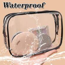 大容量透明便携旅行洗漱化妆包 PVC防水耐磨简约多功能化妆包 - 多色 - 查看 2