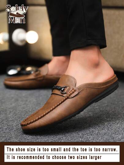 Men's Loafers New Casual Shoes Versatile Moccasins Slip-On Fisherman Shoes Slouchy Shoes Youth Shoes Canvas Flat Boat Shoes Men's Shoes Black Formal Shoes Casual Cloth Shoes Leather Shoes (Run Small And Narrow, Please Order 2 Sizes Up)