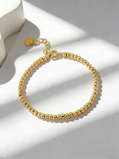 Charm-In 1pc Minimalist Style Beaded Bracelet, Unisex Design, Suitable For Daily Wear Or Gatherings