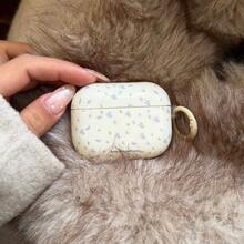 Ốp điện thoại Pro 3 họa tiết hoa mùa xuân sớm, màu xanh nhạt tinh tế, vỏ bảo vệ mềm mại, tương thích với tai nghe Bluetooth không dây Apple 1/2, thiết kế mới dành cho nữ. - trắng - Xem 6