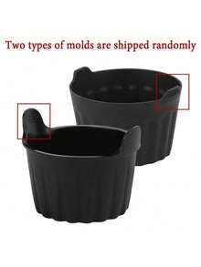 1Pc Reusable Silicone Muffin Cupcake Mould Circle Oven Cute Summer Gifts Personalised Gifts Mother's Day Gift For Cakes Cream Pudding - Multicolor - View 3