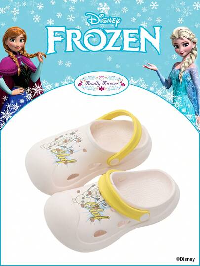 Disney 1 Pair Frozen Authorized Collaboration Children's Breathable Mesh Shoes, Elsa Princess/Anna Princess/Arendelle Princess Breathable Mesh Shoes, Suitable For Daily Wear, Festivals, Sports, Outdoor, Comfortable, Non-Slip, Breathable