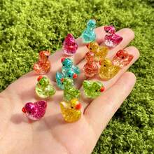 5pcs/10pcs Cute Little Yellow Duck Pocket Hug Card, Perfect For Gifting To Friends Who Love Cute Things, Daily Sharing, Graduation Souvenirs, Travel Gifts, And Weddings - Multicolor - View 7