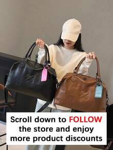 New Fashion Simple Large Capacity Handbag, Travel Bag, Casual Multifunctional Solid Color Shoulder Bag, Elegant Fashion Crossbody Bag, Suitable For Sports & Fitness, Short-Distance Travel, Business, School, Travel Essentials, Vacation, Luggage, Women Travel Bag - Multicolor - View 2