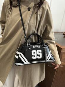 休闲时尚运动风高端日常斜挎包，2026新款，轻便奢华女包 - 黑色 - 查看 8