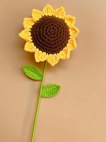 1件钩织向日葵礼物，适合生日、情人节、教师节、母亲节、父亲节、毕业季及其他场合 - 笑臉 - 查看 12