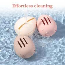 1pc Makeup Sponge Holder, Double-Sided Breathable Silicone Protective Case, Washable & Reusable Makeup Sponge Storage Box - Multicolor - View 6
