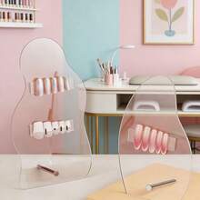 1 Set Transparent Acrylic Nail Display Stand, Practice Board & Polishing Holder For Nail Art Design - Transparent - View 10