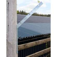 5 Pcs Barbed Razor Wire Bracket Galvanised Front Facing Wall Fence Security - B - View 1