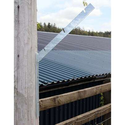 5 Pcs Barbed Razor Wire Bracket Galvanised Front Facing Wall Fence Security